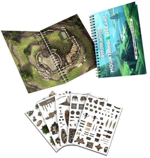 Into the Wilds Battlemap Books: Mountains and Oceans - Image 3