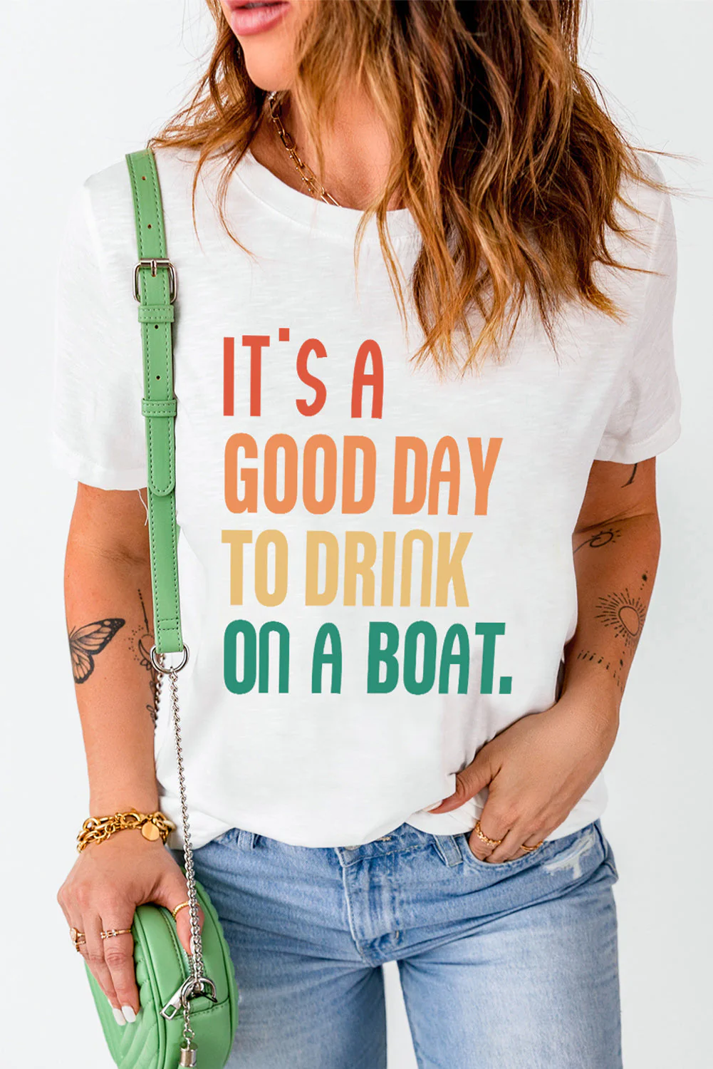 IT'S A GOOD DAY TO DRINK ON A BOAT Graphic Tee - Image 3