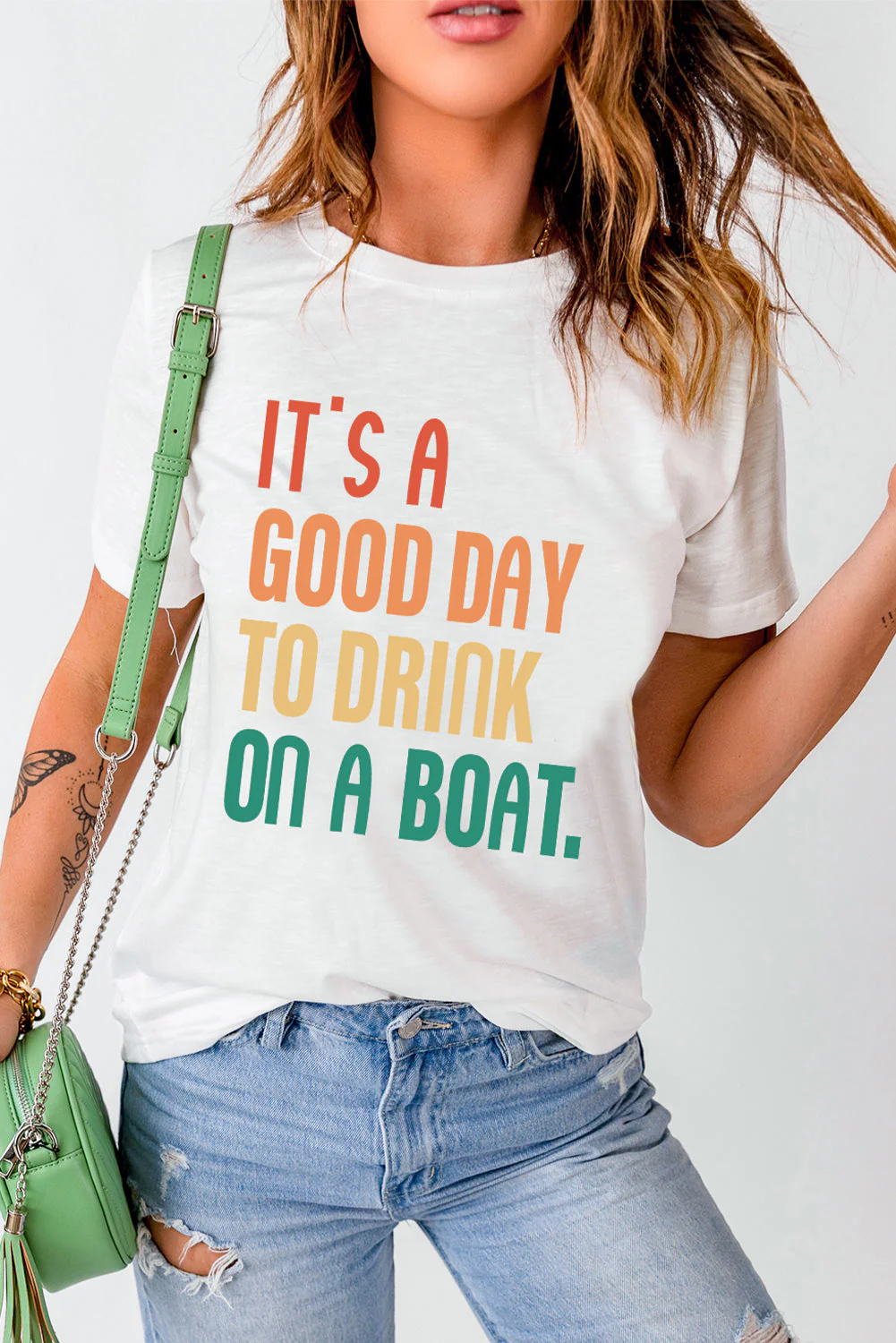 IT'S A GOOD DAY TO DRINK ON A BOAT Graphic Tee - Image 5