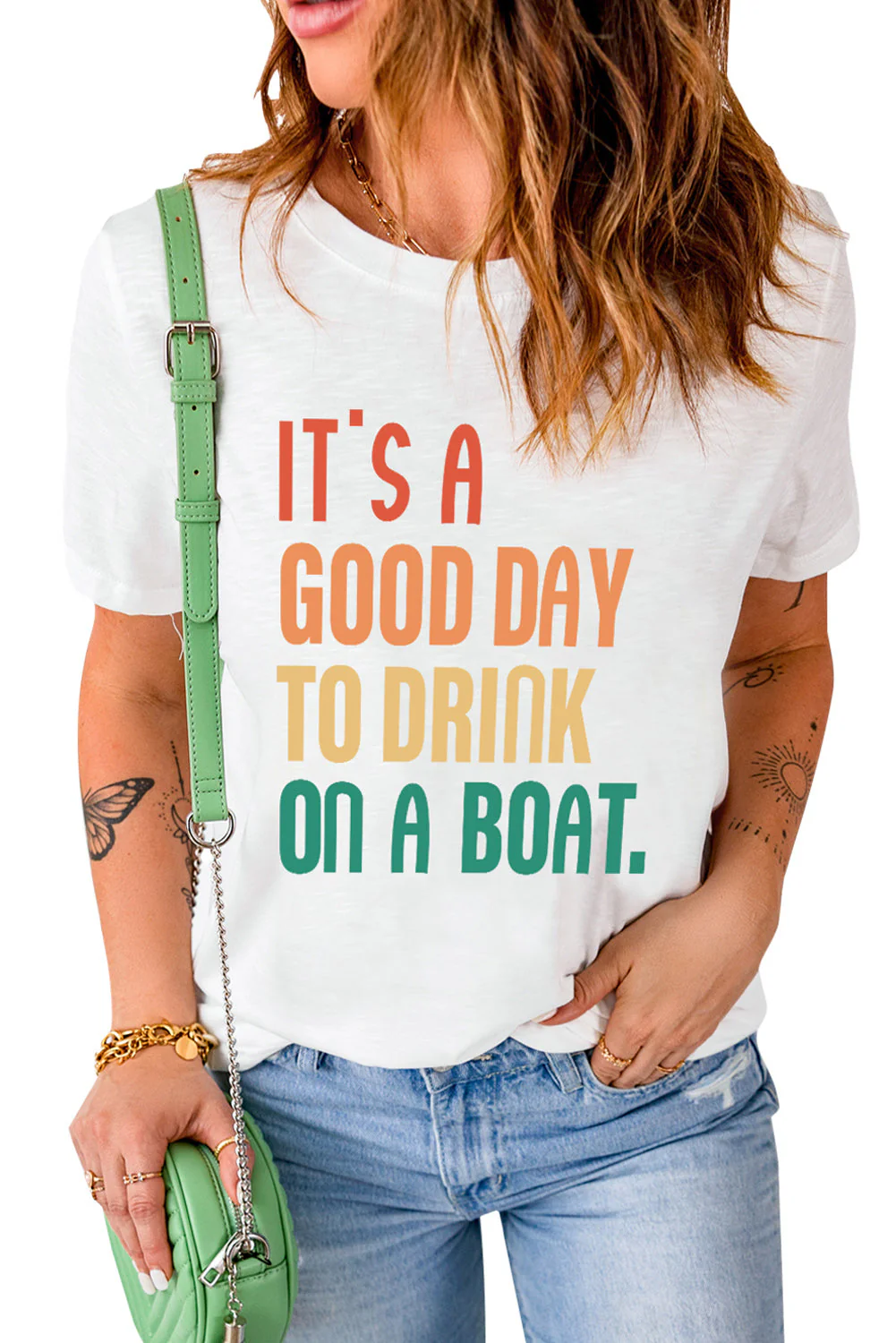 IT'S A GOOD DAY TO DRINK ON A BOAT Graphic Tee - Image 6