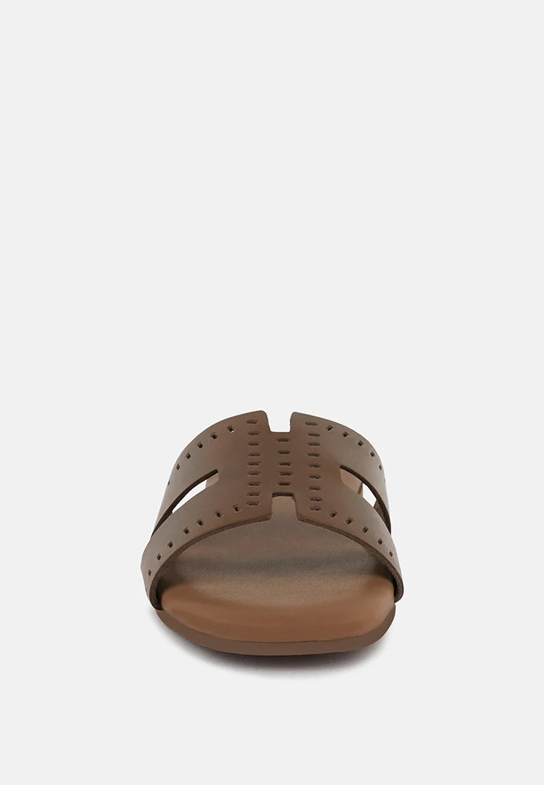 ivanka cut out slip on sandals by London Rag - Image 10