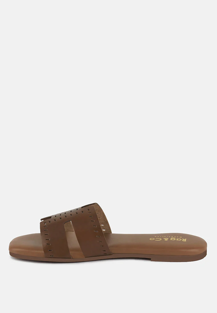 ivanka cut out slip on sandals by London Rag - Image 11