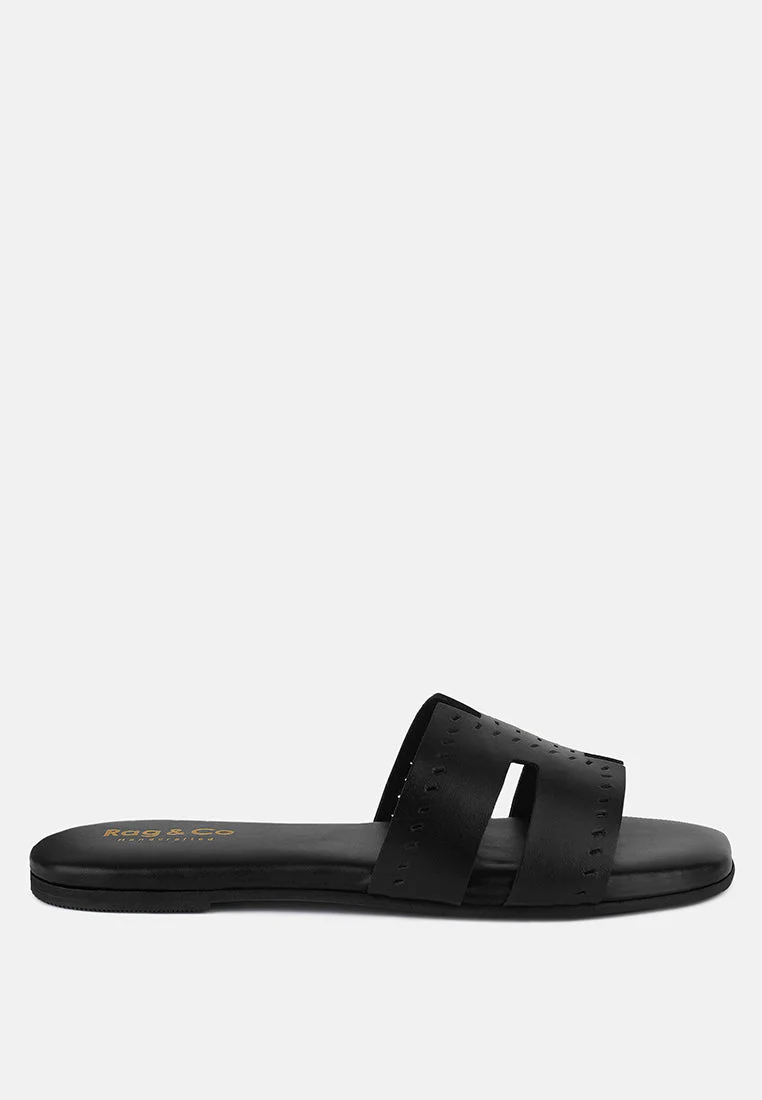 ivanka cut out slip on sandals by London Rag - Image 15