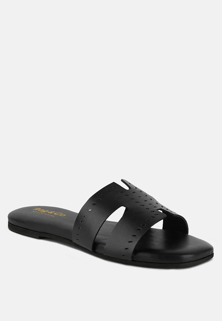 ivanka cut out slip on sandals by London Rag - Image 16
