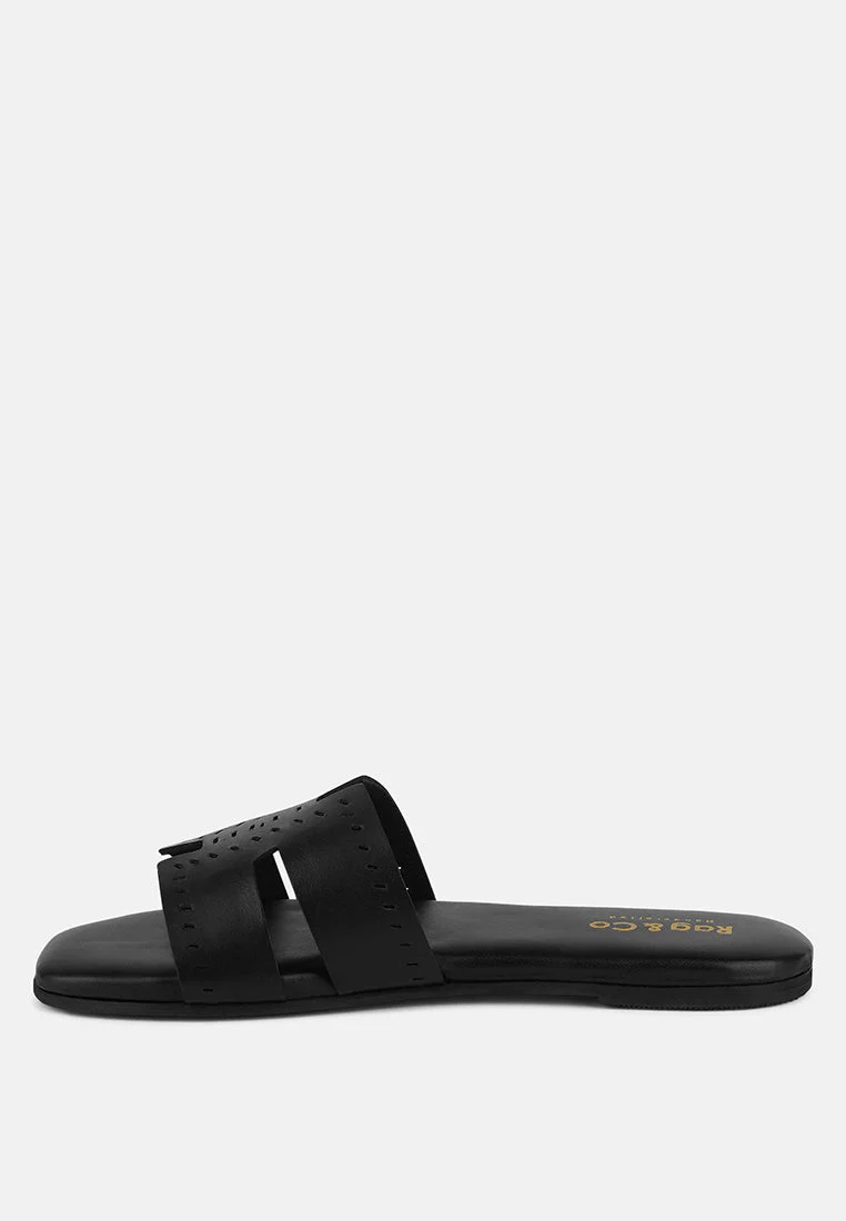 ivanka cut out slip on sandals by London Rag - Image 18