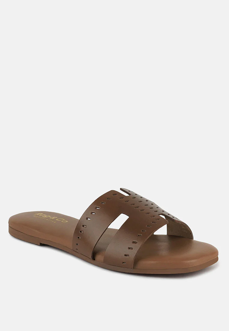 ivanka cut out slip on sandals by London Rag - Image 9