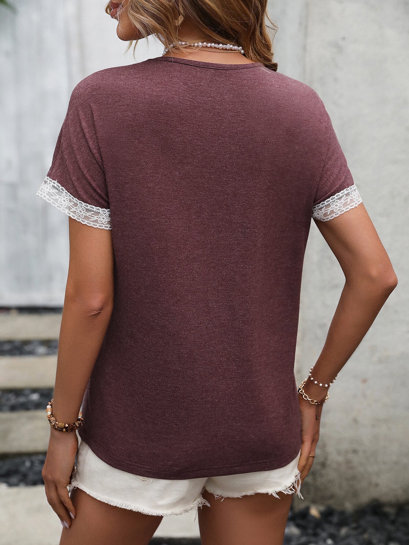 Ivy Lane Contrast Round Neck Short Sleeve Tee - Image 10