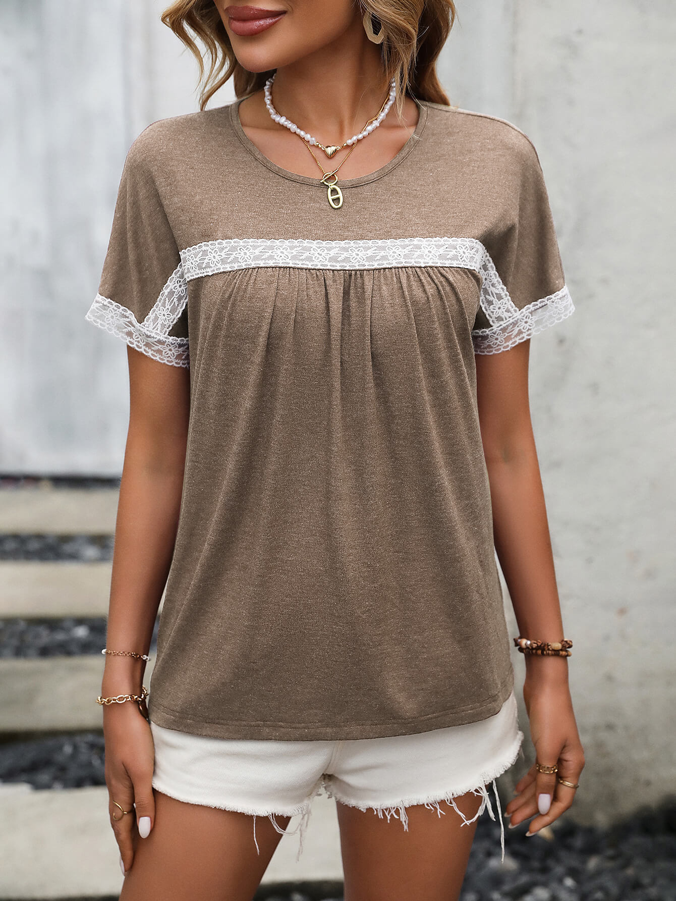 Ivy Lane Contrast Round Neck Short Sleeve Tee - Image 13