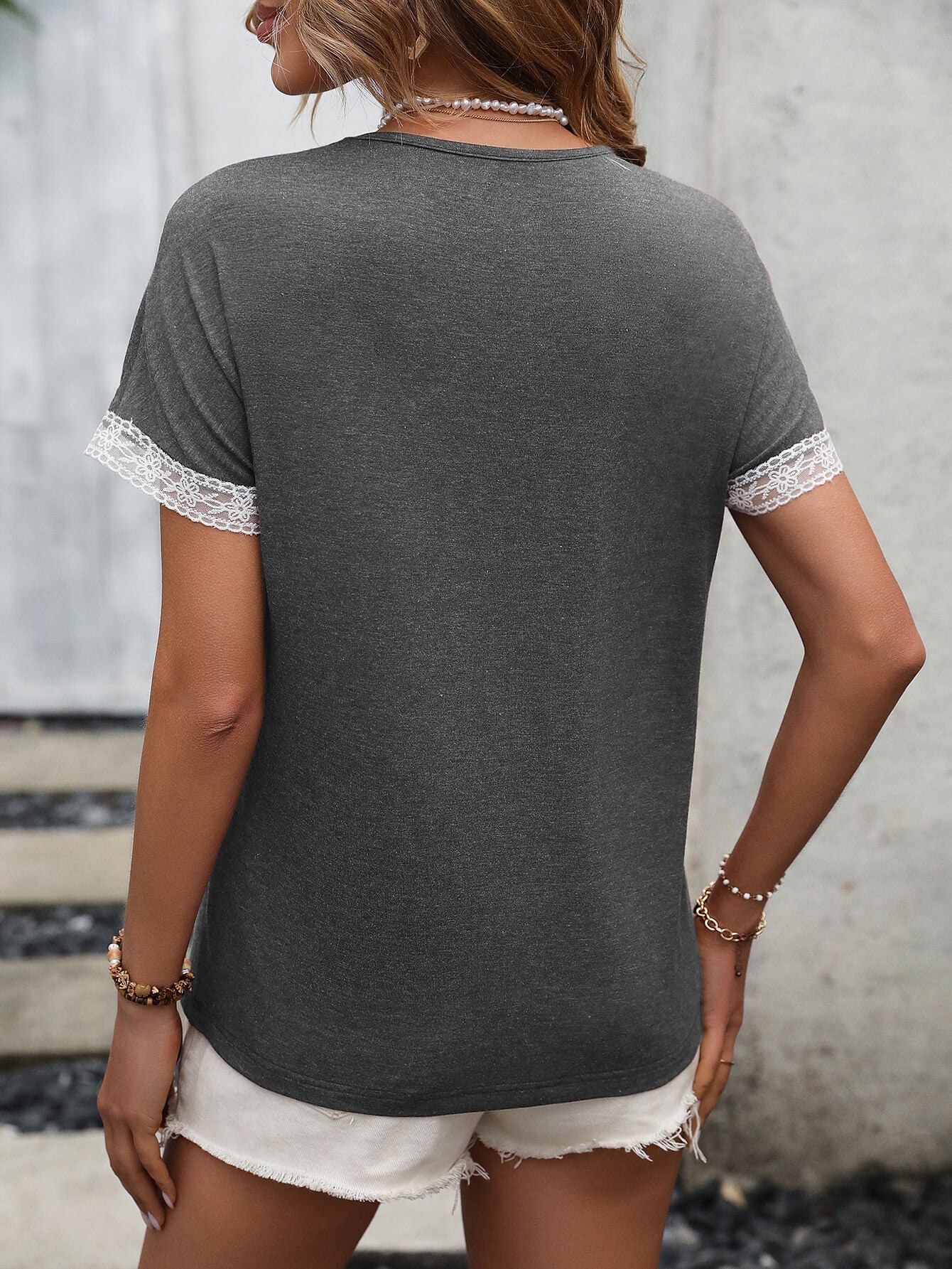 Ivy Lane Contrast Round Neck Short Sleeve Tee - Image 2