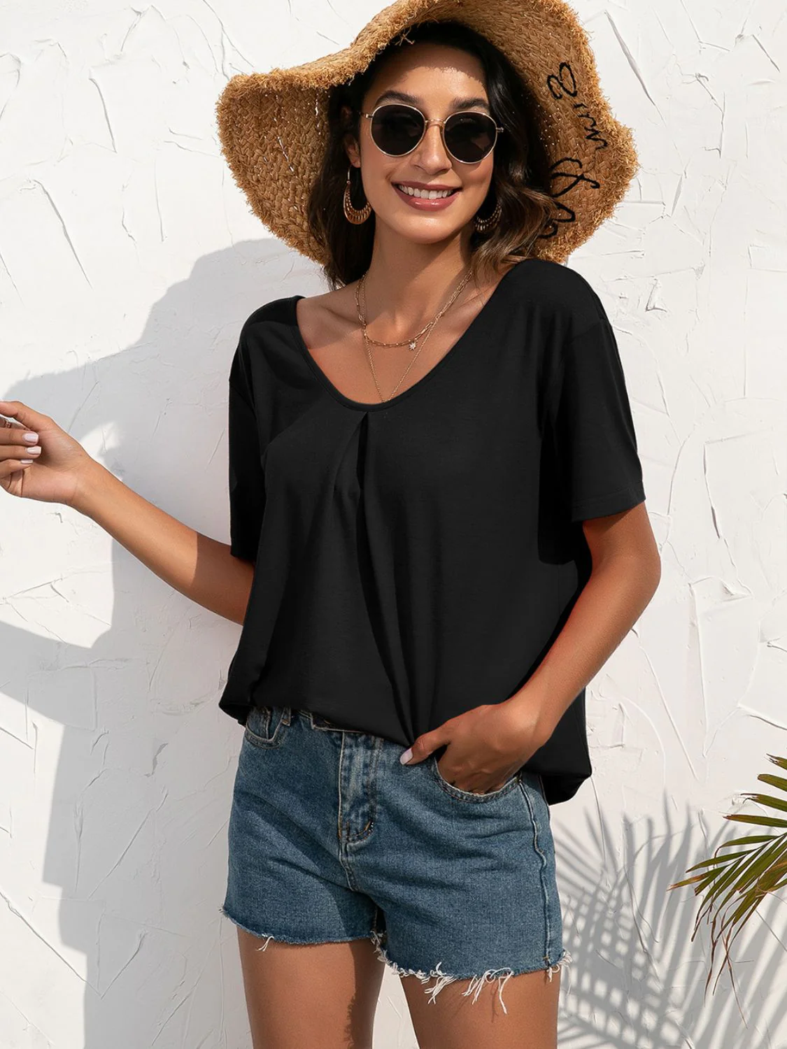 Ivy Lane Lace Trim Short Sleeve Top - Image 11