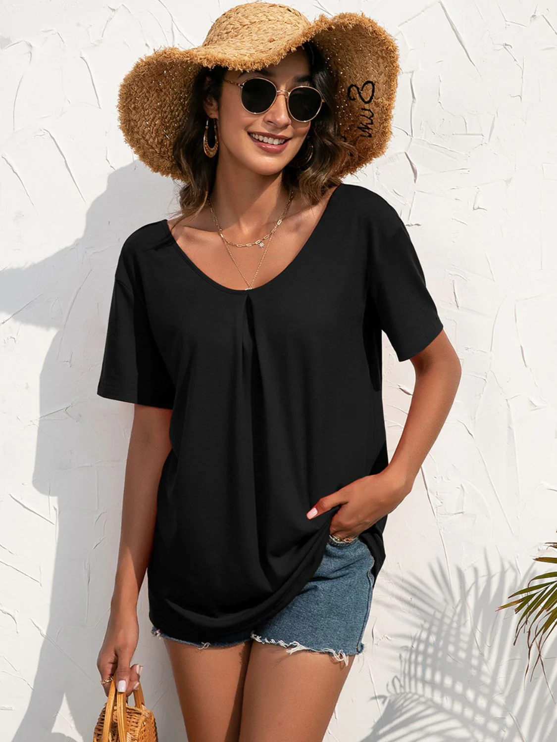 Ivy Lane Lace Trim Short Sleeve Top - Image 12