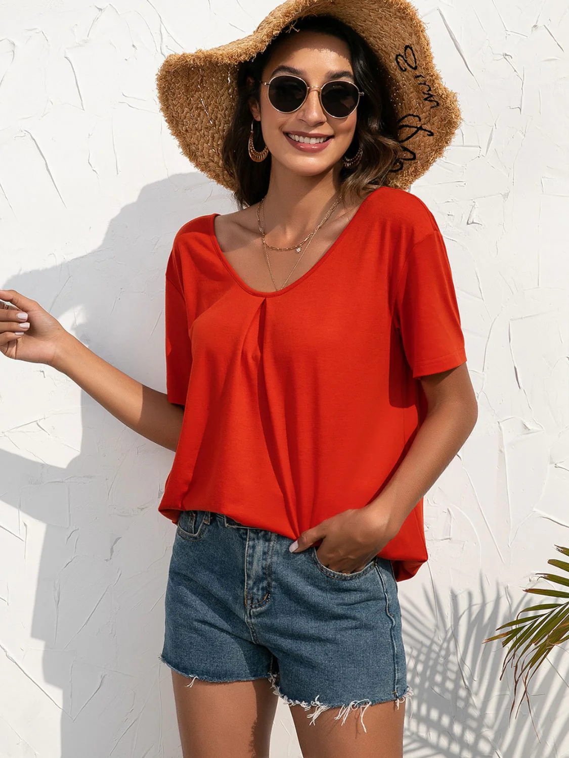 Ivy Lane Lace Trim Short Sleeve Top - Image 5