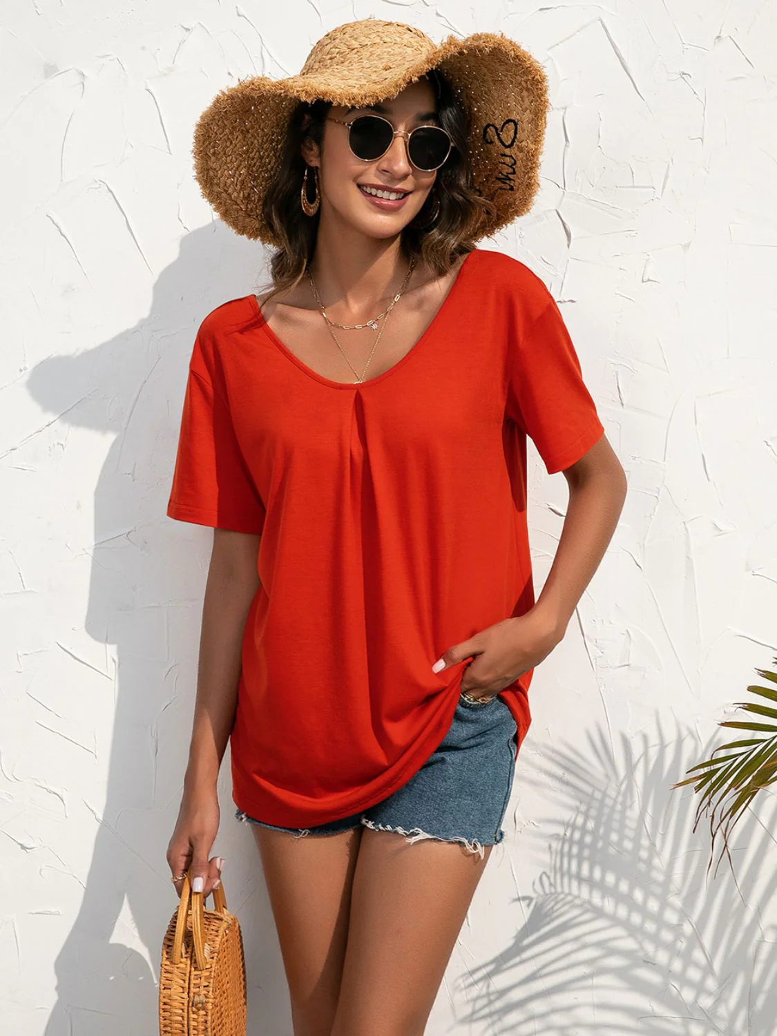 Ivy Lane Lace Trim Short Sleeve Top - Image 6