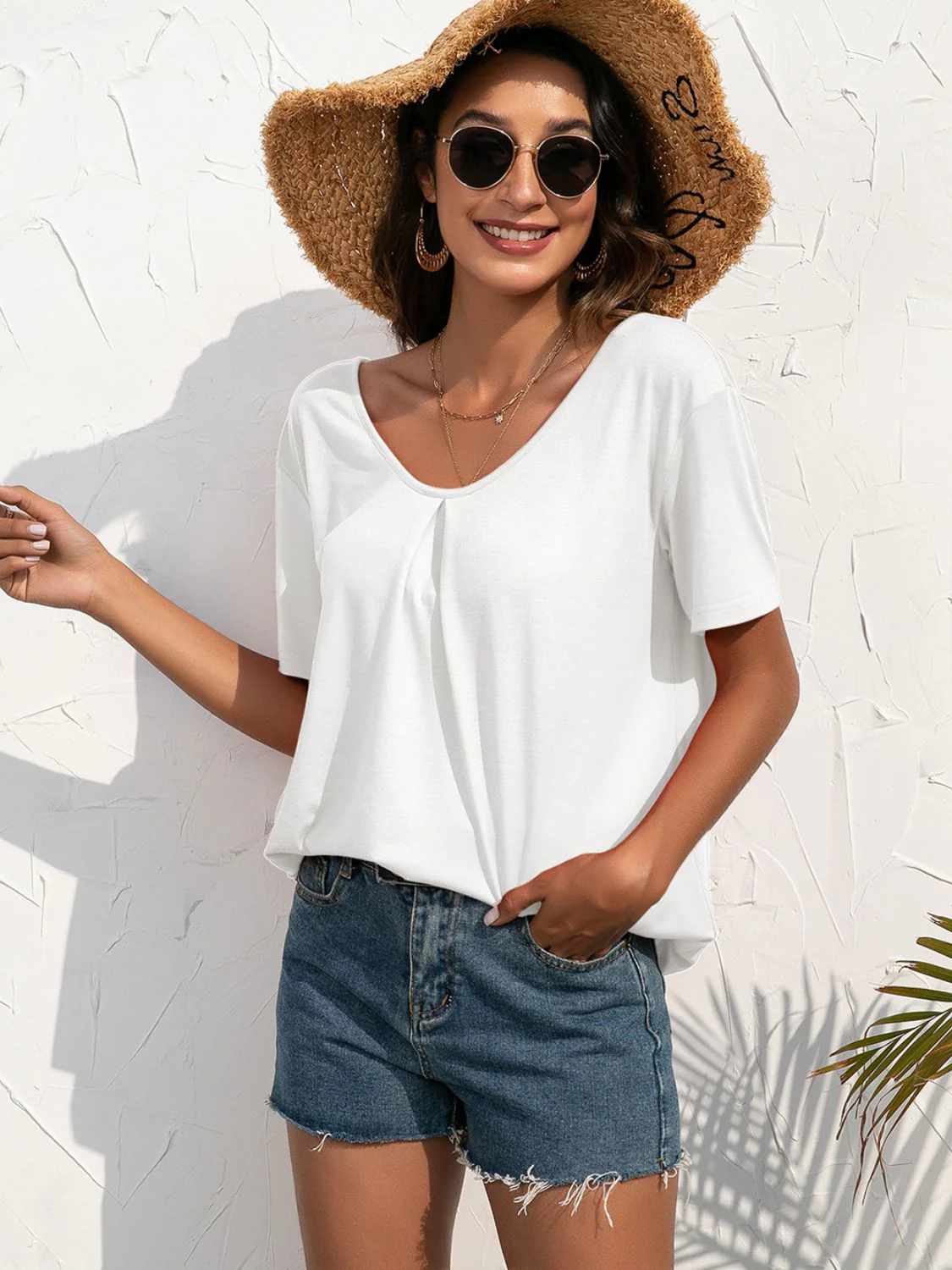 Ivy Lane Lace Trim Short Sleeve Top - Image 8
