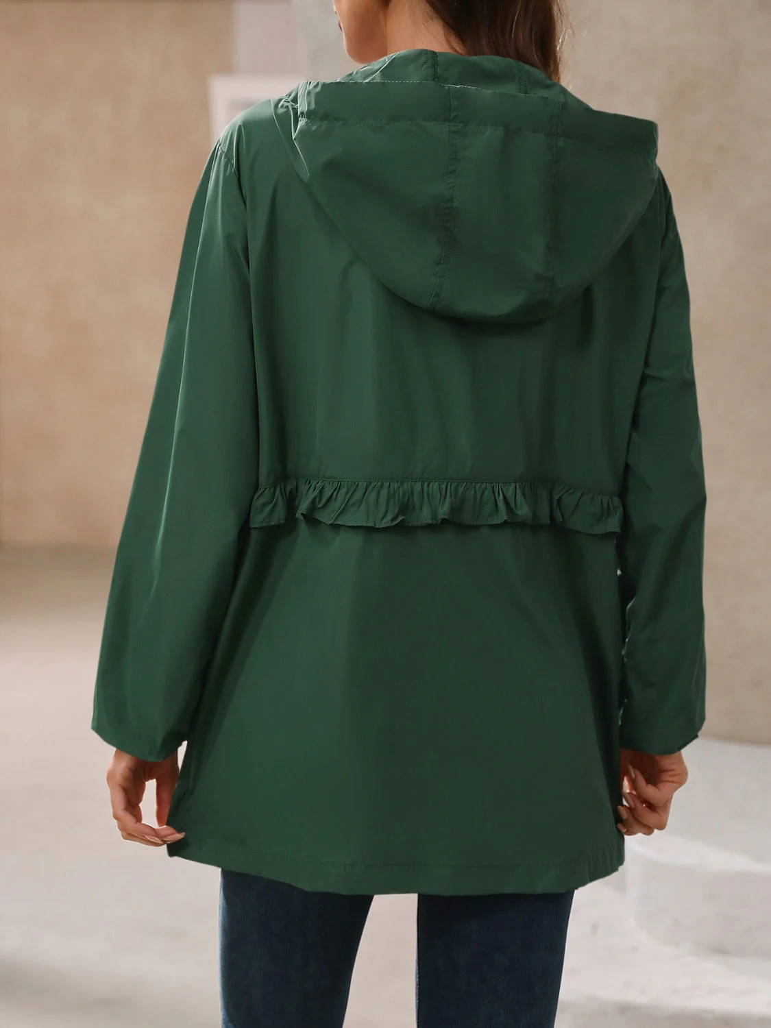 Ivy Lane Outdoor Waterproof Long Sleeve Hooded Windbreaker - Image 14