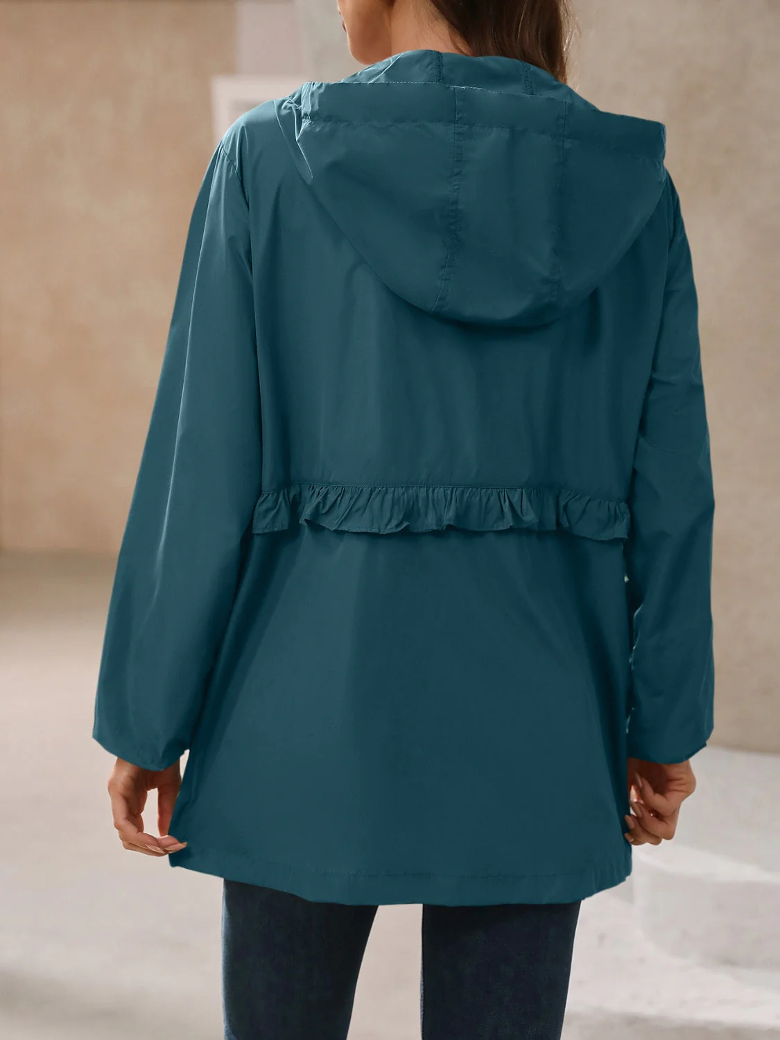 Ivy Lane Outdoor Waterproof Long Sleeve Hooded Windbreaker - Image 20
