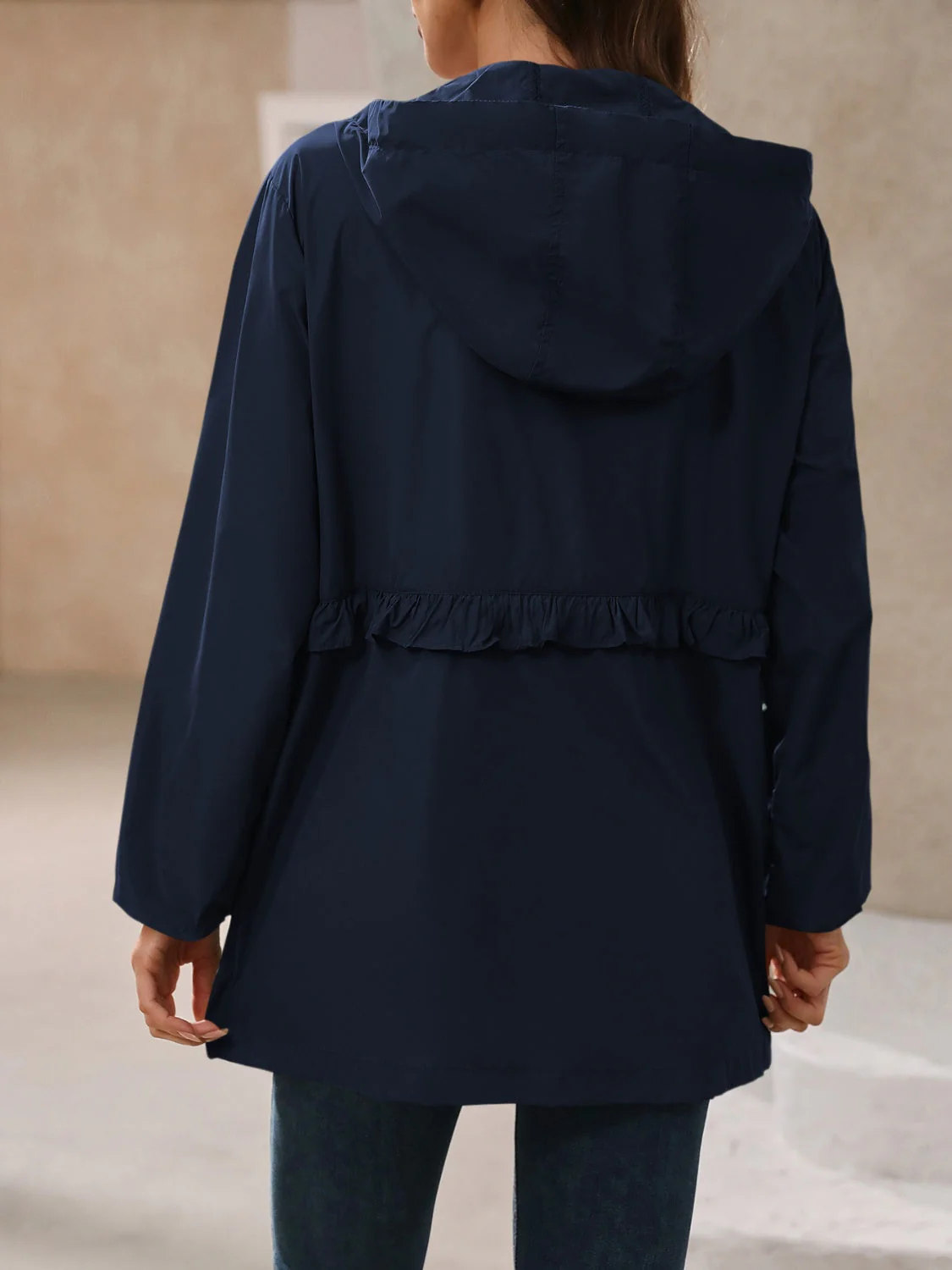 Ivy Lane Outdoor Waterproof Long Sleeve Hooded Windbreaker - Image 4