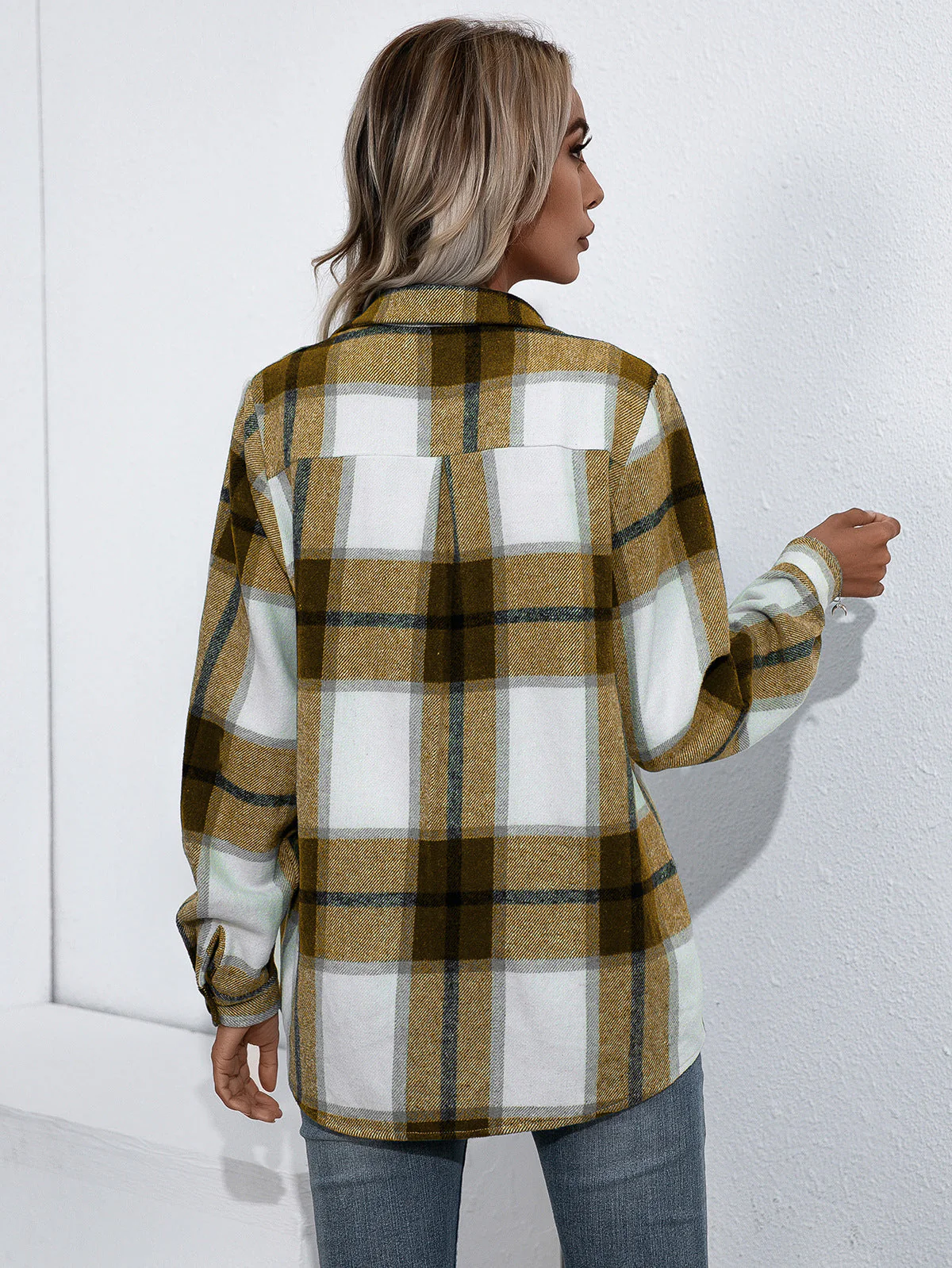 Ivy Lane Plaid Button Up Flannel Shirt - Image 2