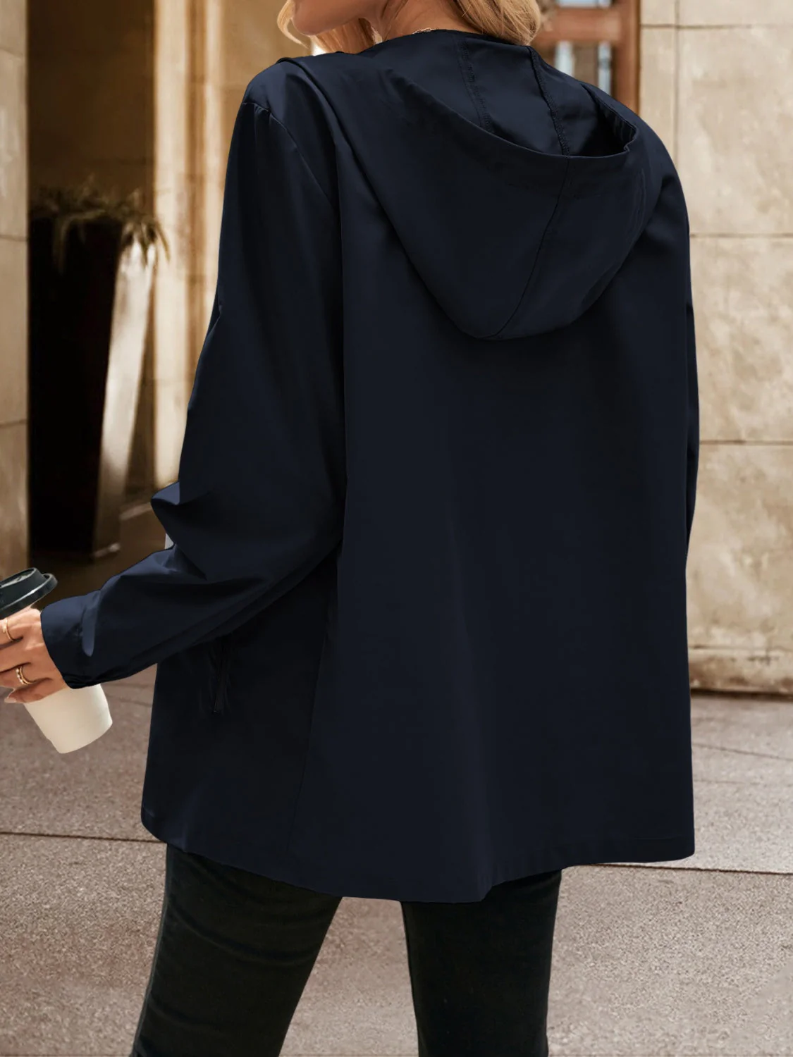 Ivy Lane Pocketed Zip Up Hooded Jacket - Image 8