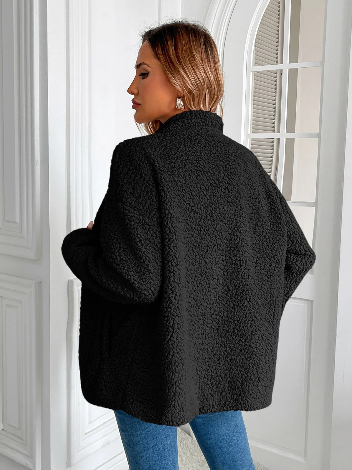 Ivy Lane Zip Up Long Sleeve Fuzzy Jacket - Image 20