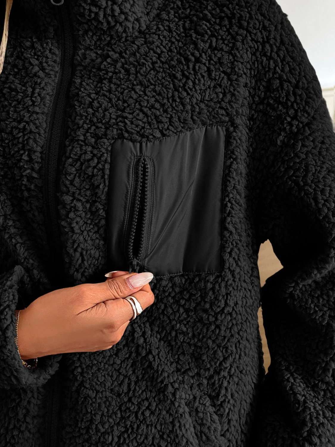 Ivy Lane Zip Up Long Sleeve Fuzzy Jacket - Image 24