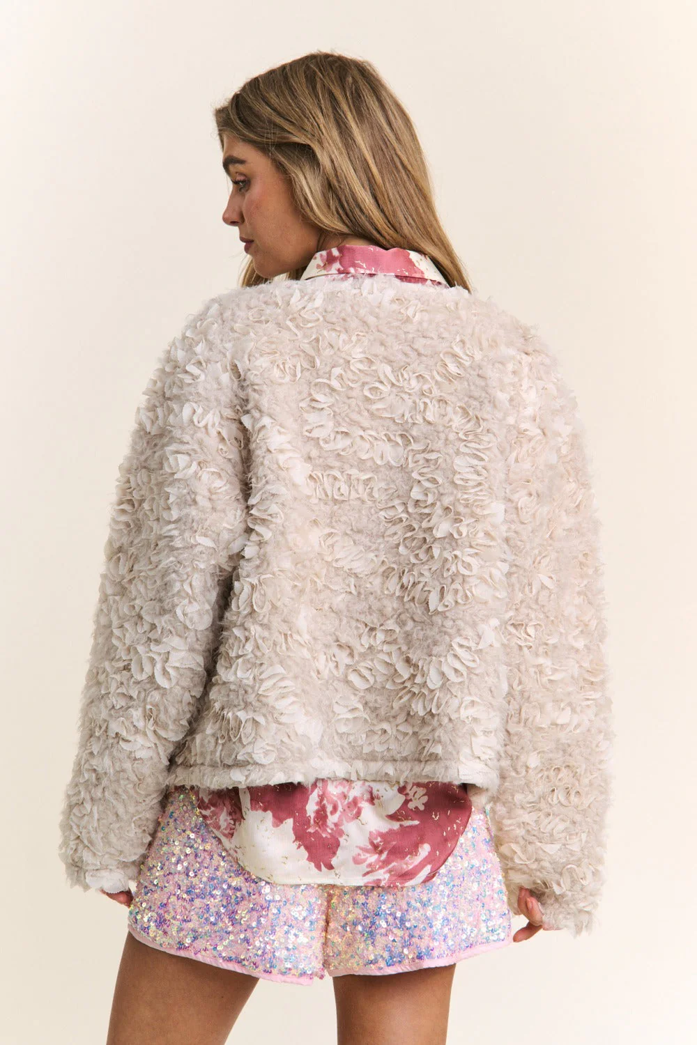 J.NNA Mixed Fabric Chic Jacket - Image 2