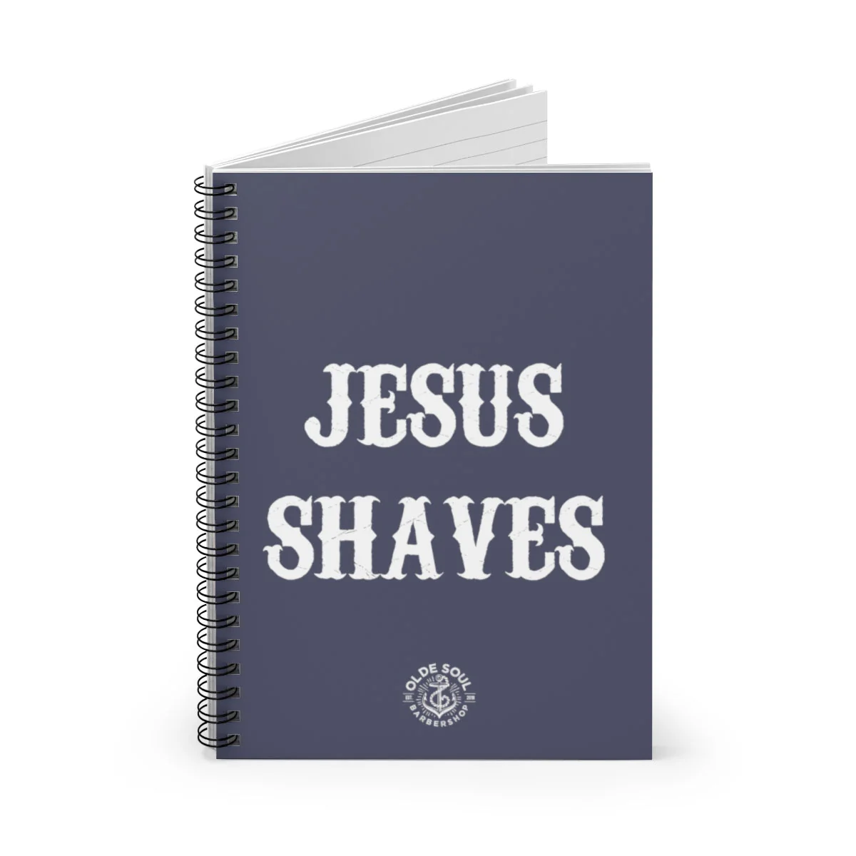 Jesus Shaves Spiral Notebook - Ruled Line by The Olde Soul - Image 3