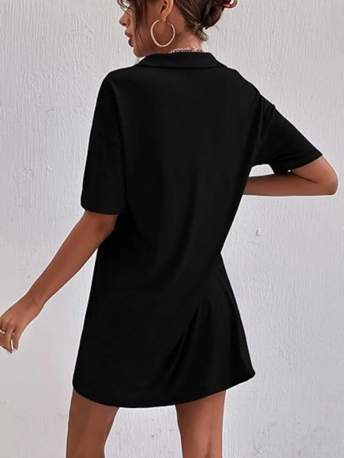 Johnny Collar Short Sleeve Polo Dress - Image 16