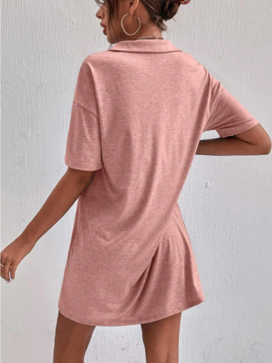 Johnny Collar Short Sleeve Polo Dress - Image 3