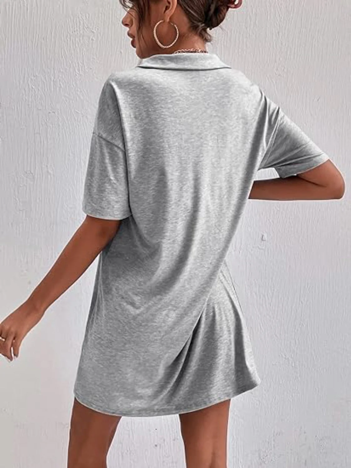 Johnny Collar Short Sleeve Polo Dress - Image 7