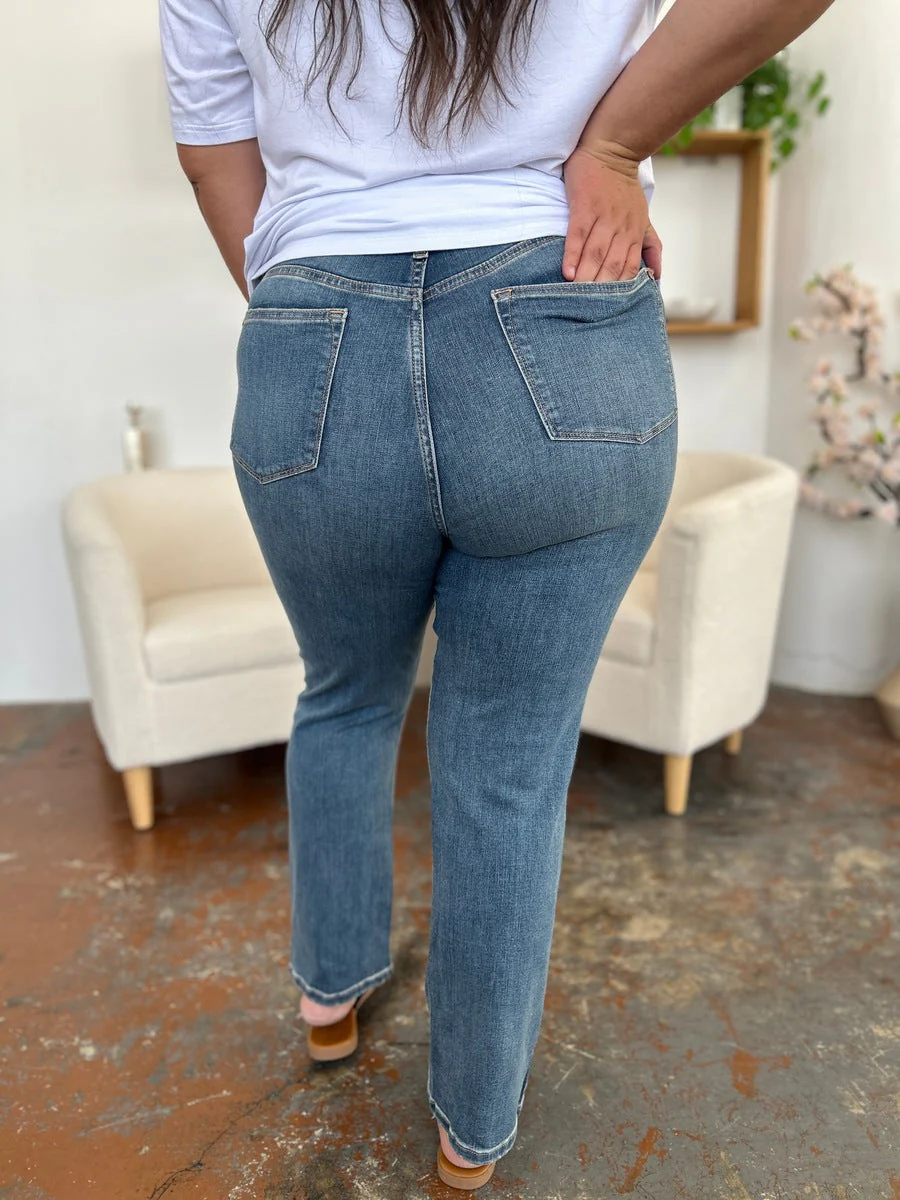 Judy Blue Full Size High Waist Straight Jeans - Image 3