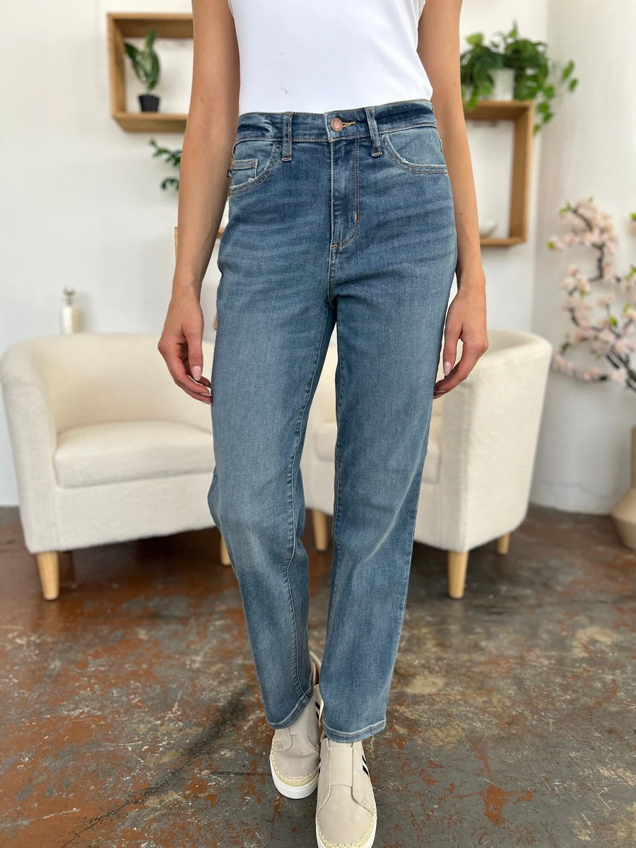 Judy Blue Full Size High Waist Straight Jeans - Image 6