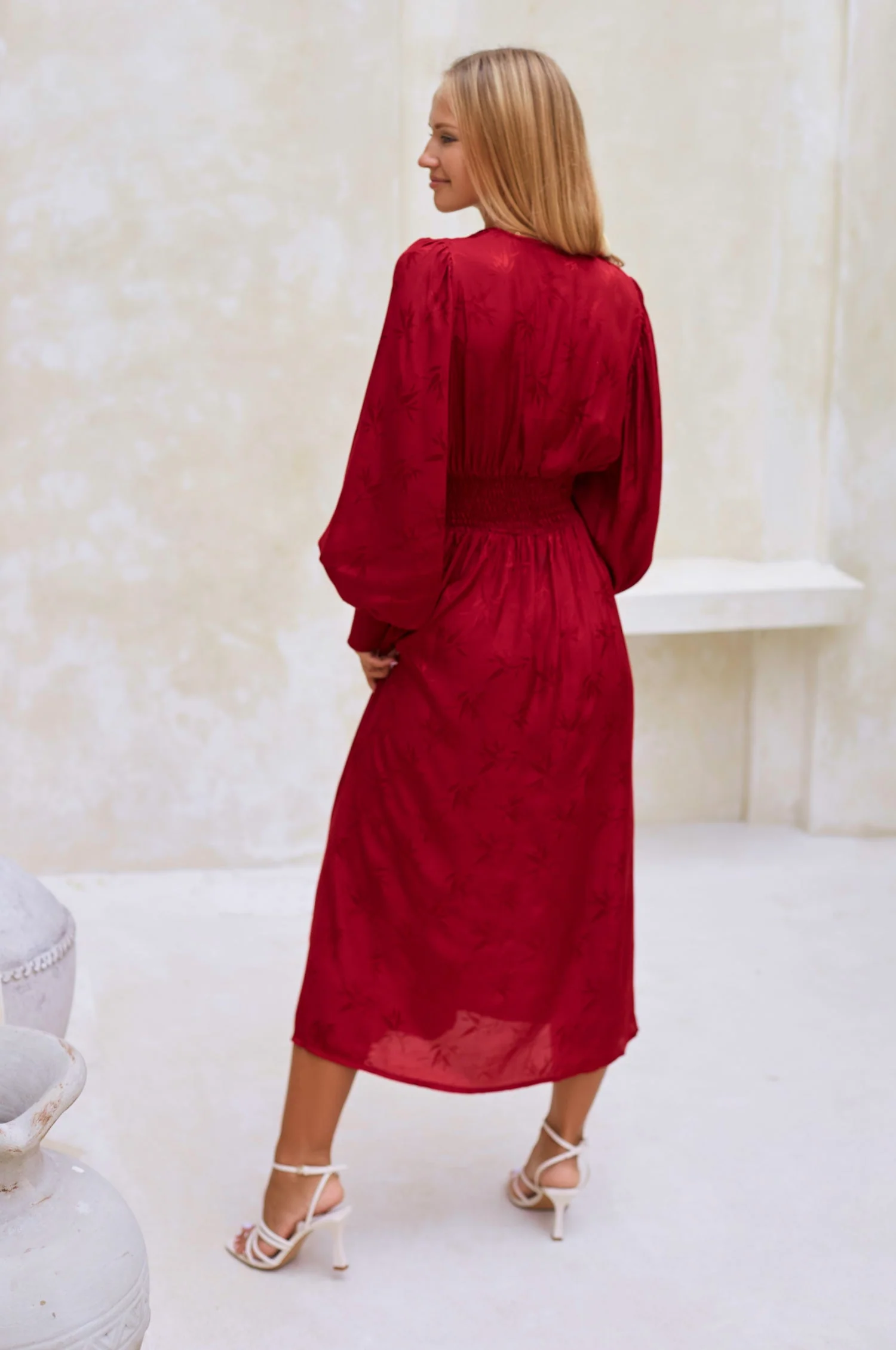 Juliette Pearl Buttons Midi Dress by ELF - Image 18