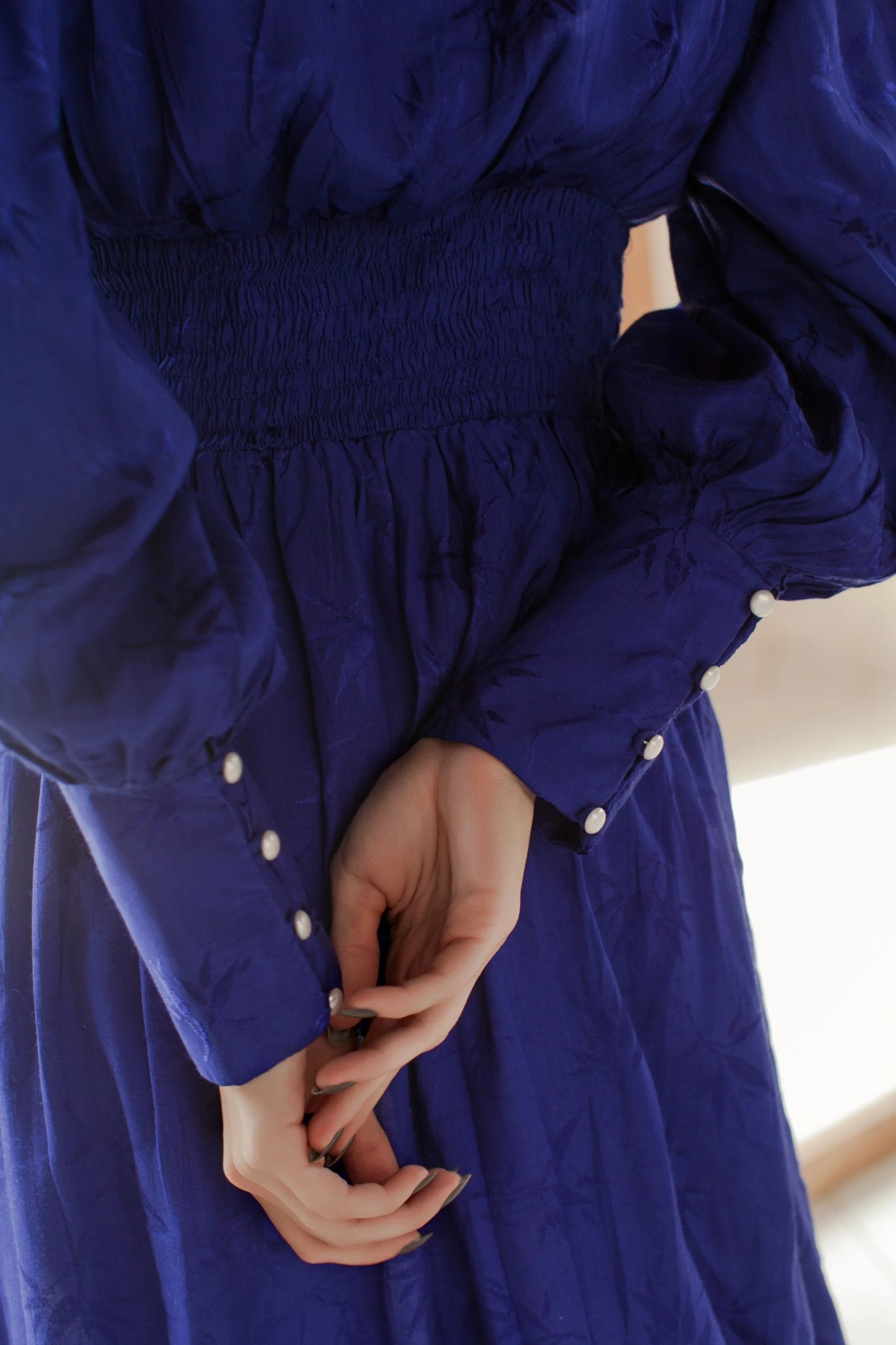 Juliette Pearl Buttons Midi Dress by ELF - Image 6