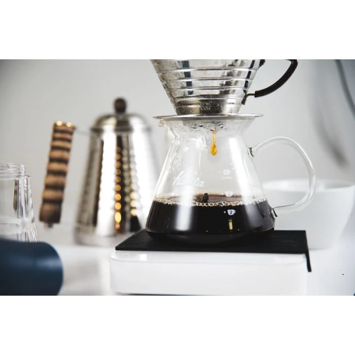Kalita Wave Stainless Steel Dripper by Bean & Bean Coffee Roasters - Image 4