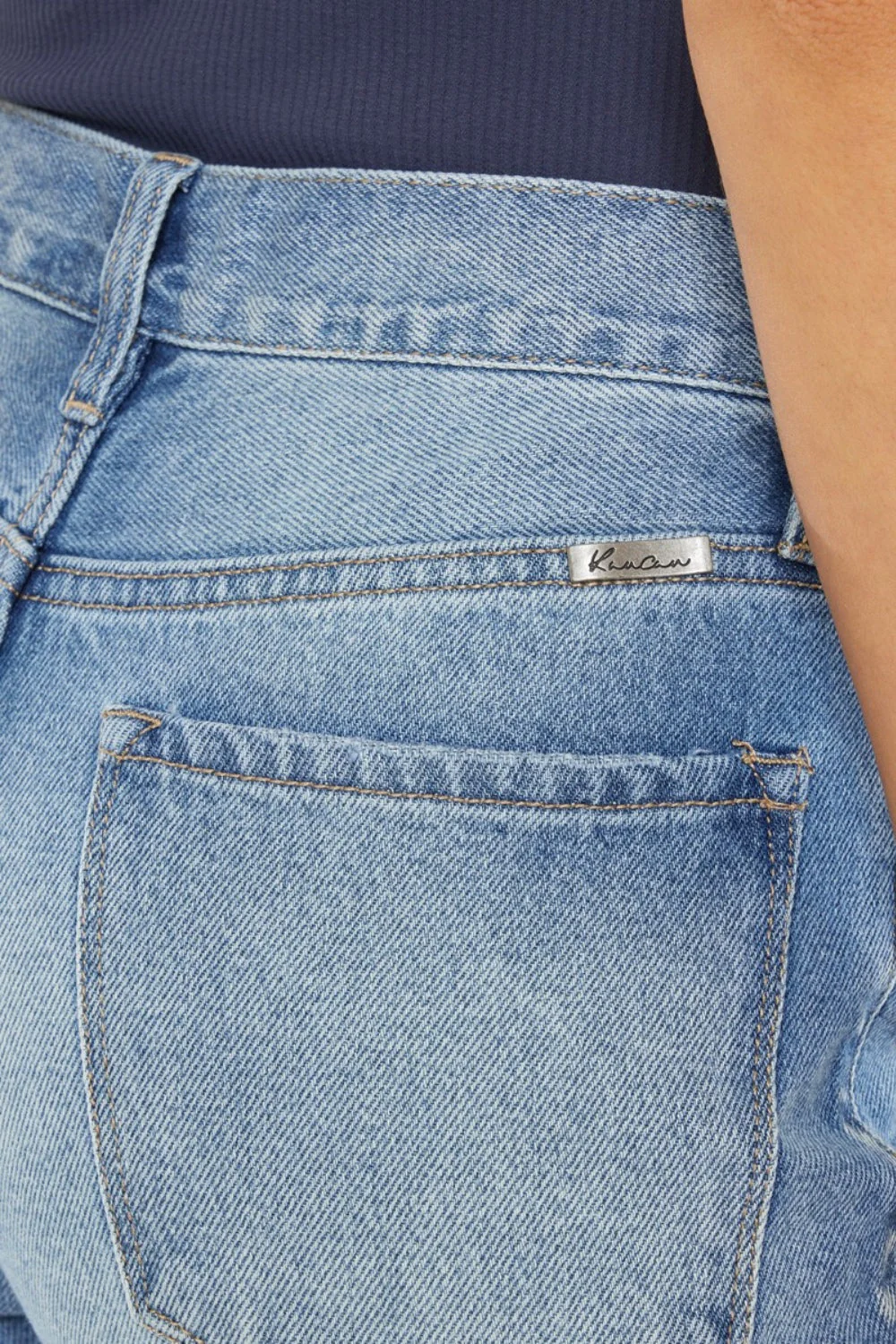 Kancan High Waist Chewed Up Straight Mom Jeans - Image 12