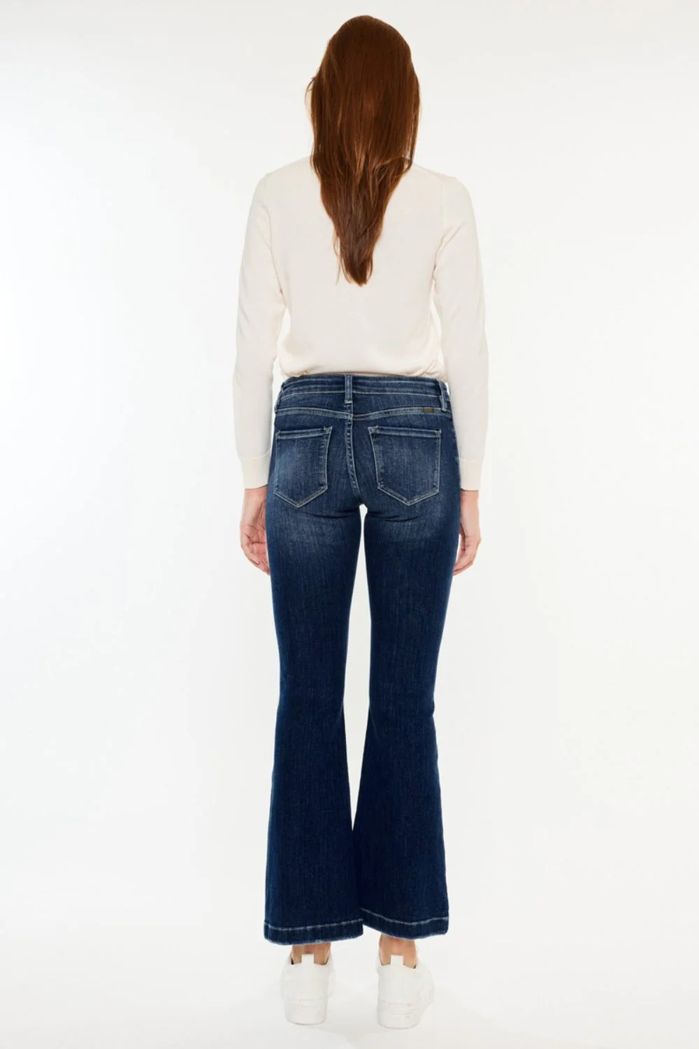 Kancan Mid Rise Button Fly Flare Jeans - Image 2