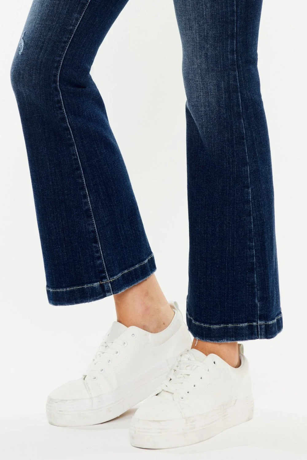 Kancan Mid Rise Button Fly Flare Jeans - Image 7