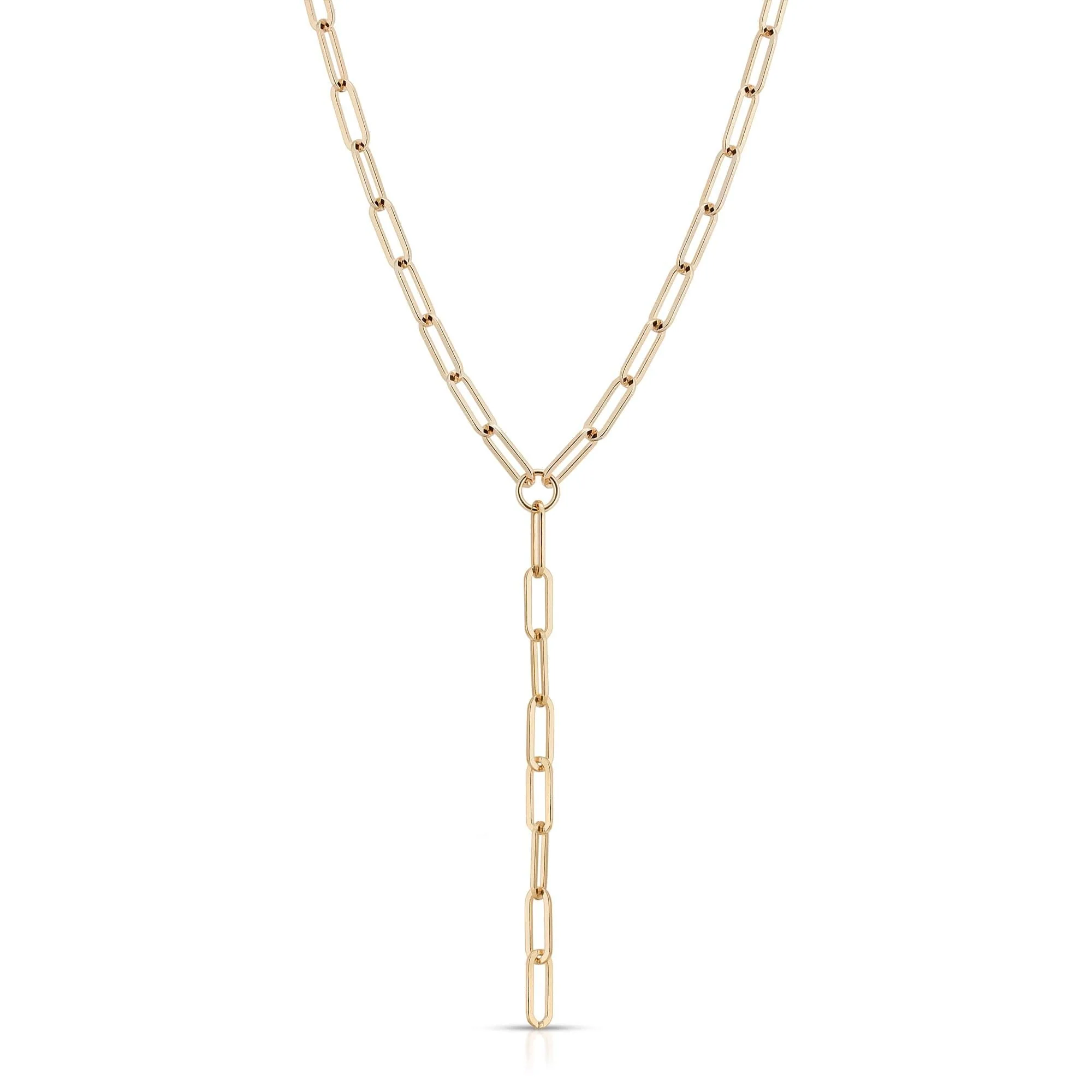 Large Elongated Link Lariat by eklexic jewelry - Image 2