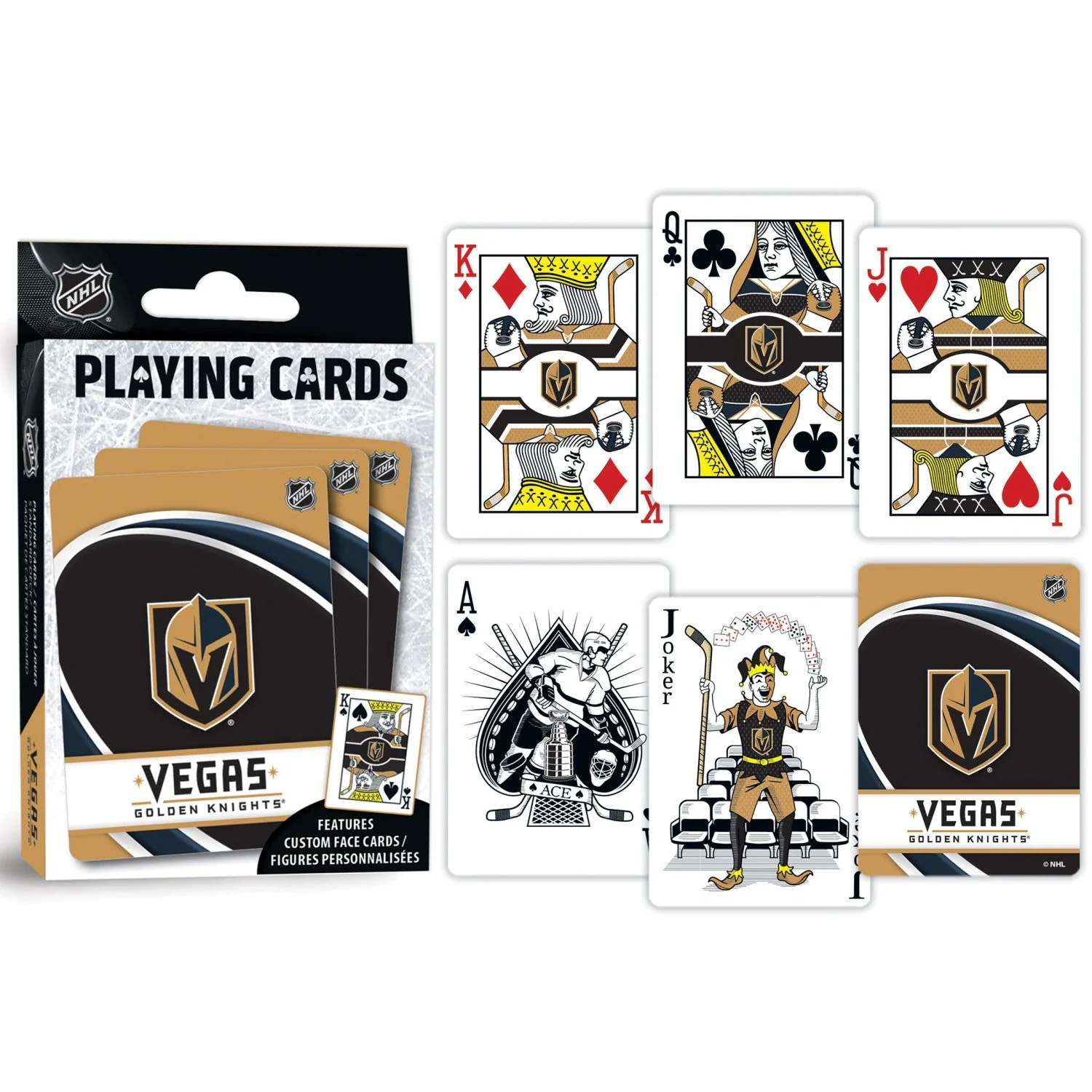 Las Vegas Golden Knights Playing Cards - 54 Card Deck by MasterPieces Puzzle Company INC - Image 3