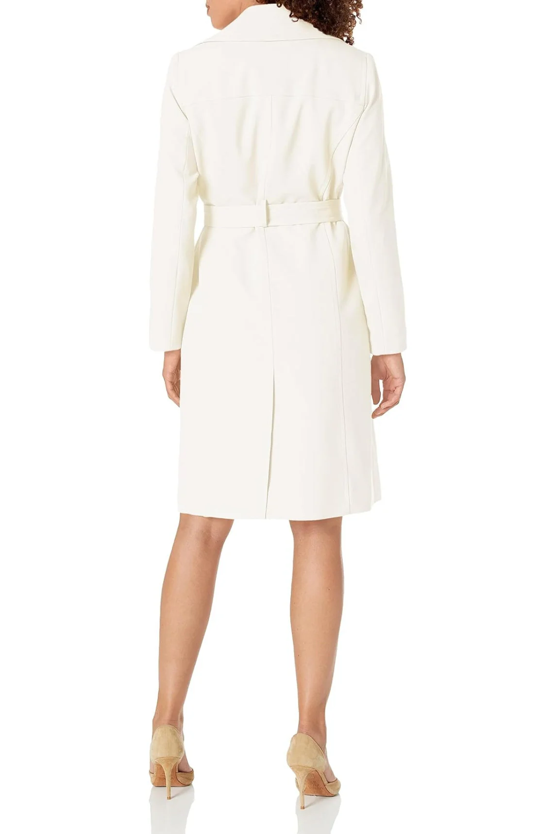 Le Suit Plus Size Crepe Belted Trench Jacket and Sheath Dress Set by Curated Brands - Image 4