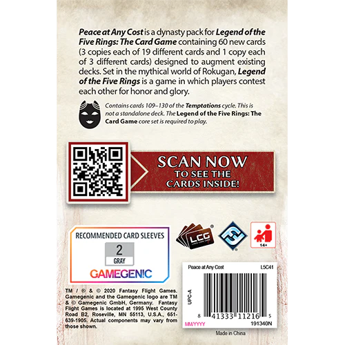 Legend of the Five Rings LCG: Peace at Any Cost - Image 4