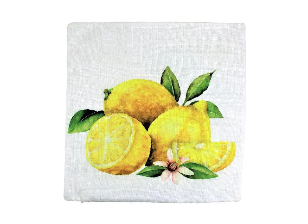 Lemons | Pillow Cover | Yellow Throw Pillows | Farmhouse Throw Pillows | Spring Pillow Covers | Cute Throw Pillows | Gift for her | Pillows by UniikPillows - Image 2