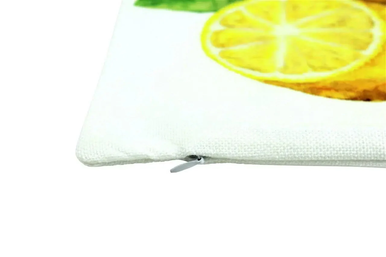 Lemons | Pillow Cover | Yellow Throw Pillows | Farmhouse Throw Pillows | Spring Pillow Covers | Cute Throw Pillows | Gift for her | Pillows by UniikPillows - Image 3