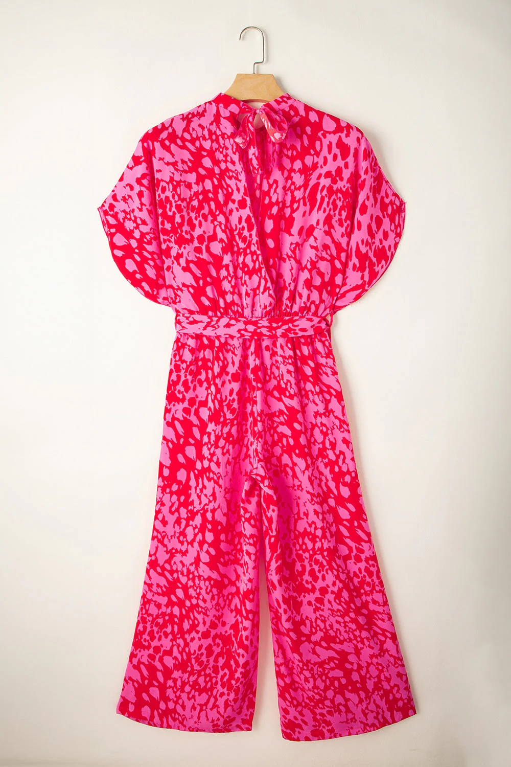 Leopard Belted Wide Leg Jumpsuit - Image 8