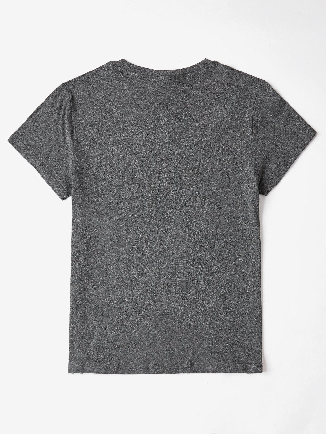 Letter Graphic Round Neck Short Sleeve T-Shirt - Image 17