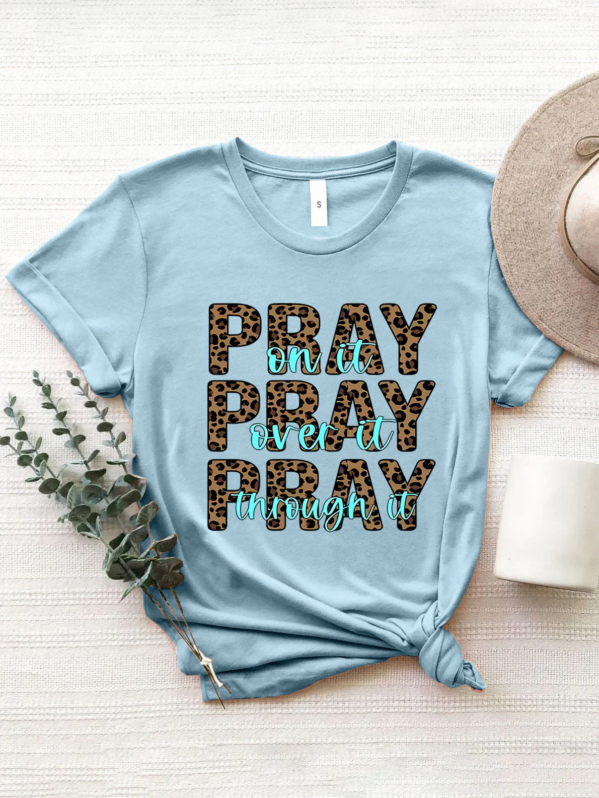 Letter Graphic Round Neck Short Sleeve T-Shirt - Image 19