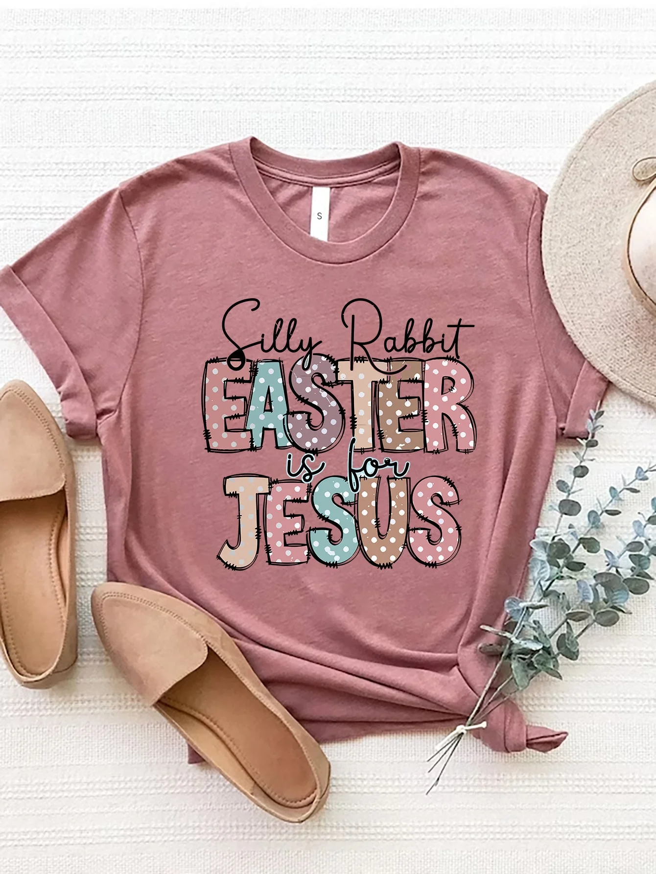 Letter Graphic Round Neck Short Sleeve T-Shirt - Image 10