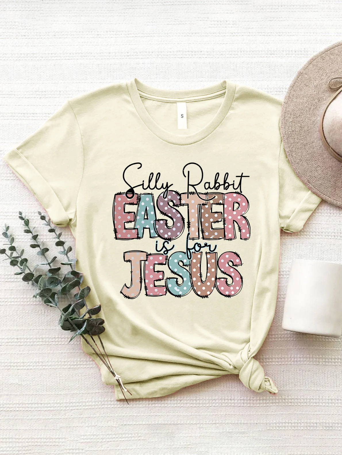 Letter Graphic Round Neck Short Sleeve T-Shirt - Image 19