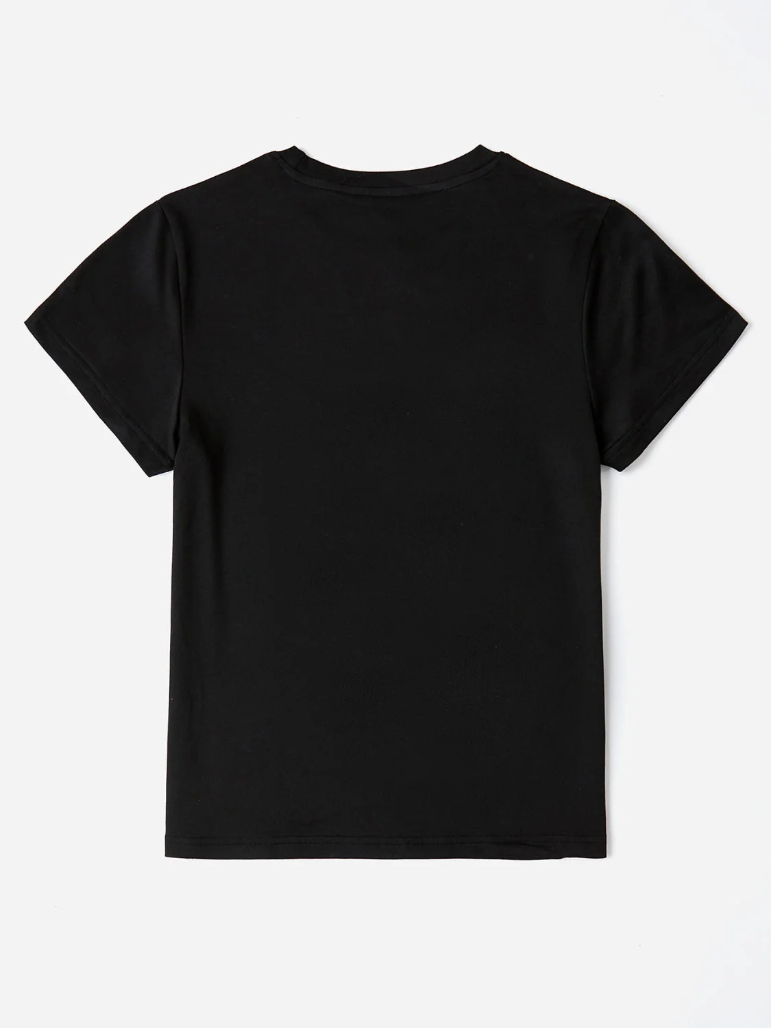 Letter Graphic Round Neck Short Sleeve T-Shirt - Image 5